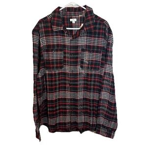 Dip Eco-Friendly Red and Black Plaid Shirt